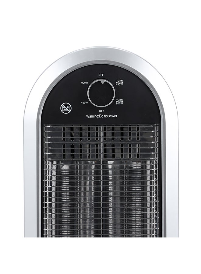 GEEPAS Carbon Heater, Wide Angle Oscillation Function| Safety Tip Over Switch | Instant Heating Heater with 2 Heat Setting | Cool Touch Housing | Carry Handle 900.0 W GCH28531 Black/silver - Image 3