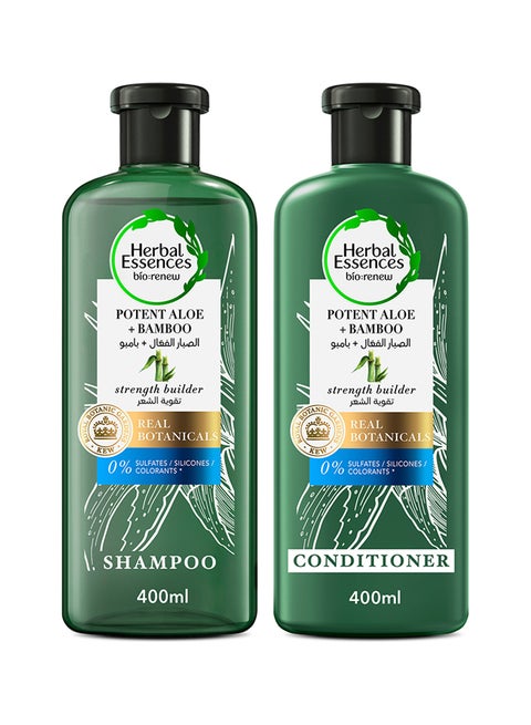 Sulfate Free Aloe And Bamboo Shampoo With Conditioner 400ml+400ml