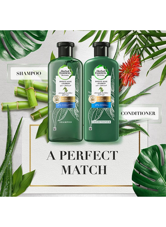 هربل إيسنسز بلسم طبيعي لتقوية الشعر وخالي من الكبريتات والصبار والخيزران للشعر الجاف 400 مل 400ملليلتر - Image 5