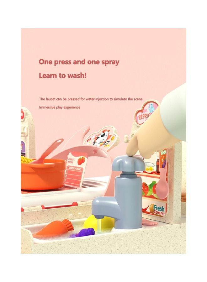 Kidle Kids Pretend Kitchen Playset Pots And Pans Sets Toy Kit Accessories For Toddlers Preschoolers Multifunctional Backpack With Straps - Image 4