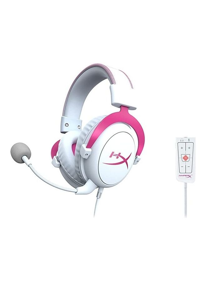 HYPERX - Cloud II Gaming Headset 7.1 Virtual Surround Sound Memory Foam Ear Pads Durable Aluminum Frame Detachable Microphone Works With PC PS5 PS4 - Image 1