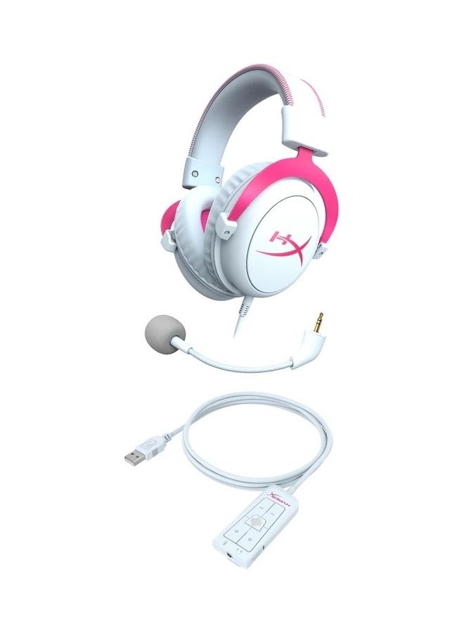 HYPERX - Cloud II Gaming Headset 7.1 Virtual Surround Sound Memory Foam Ear Pads Durable Aluminum Frame Detachable Microphone Works With PC PS5 PS4 - Image 1