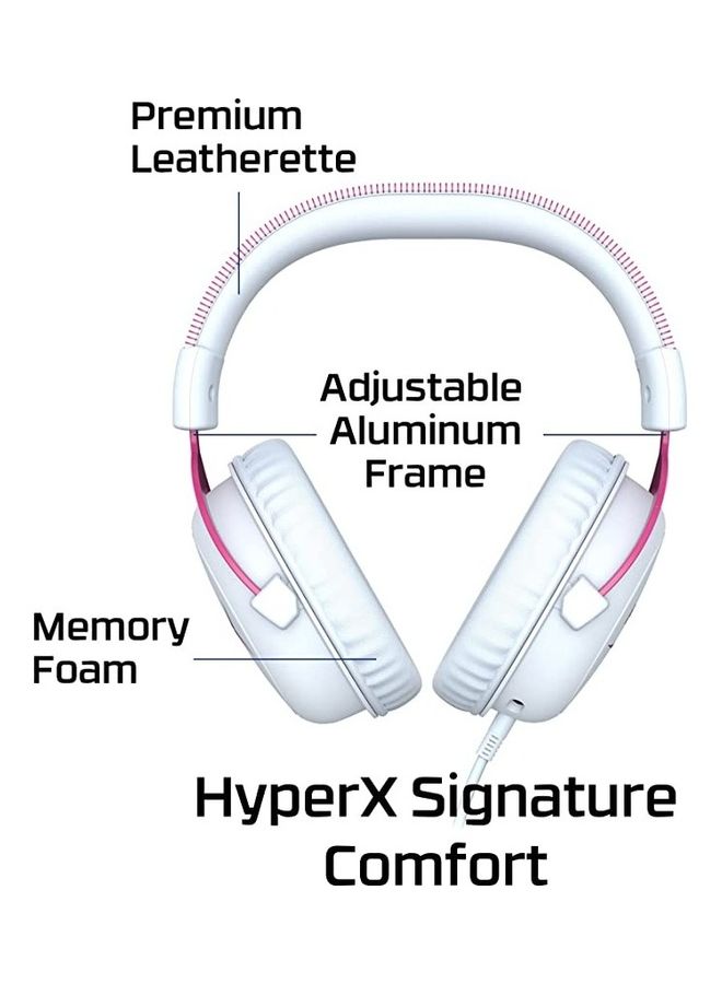 HYPERX - Cloud II Gaming Headset 7.1 Virtual Surround Sound Memory Foam Ear Pads Durable Aluminum Frame Detachable Microphone Works With PC PS5 PS4 - Image 1