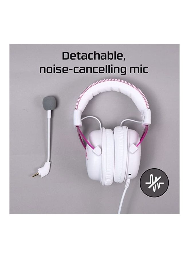 HYPERX - Cloud II Gaming Headset 7.1 Virtual Surround Sound Memory Foam Ear Pads Durable Aluminum Frame Detachable Microphone Works With PC PS5 PS4 - Image 1