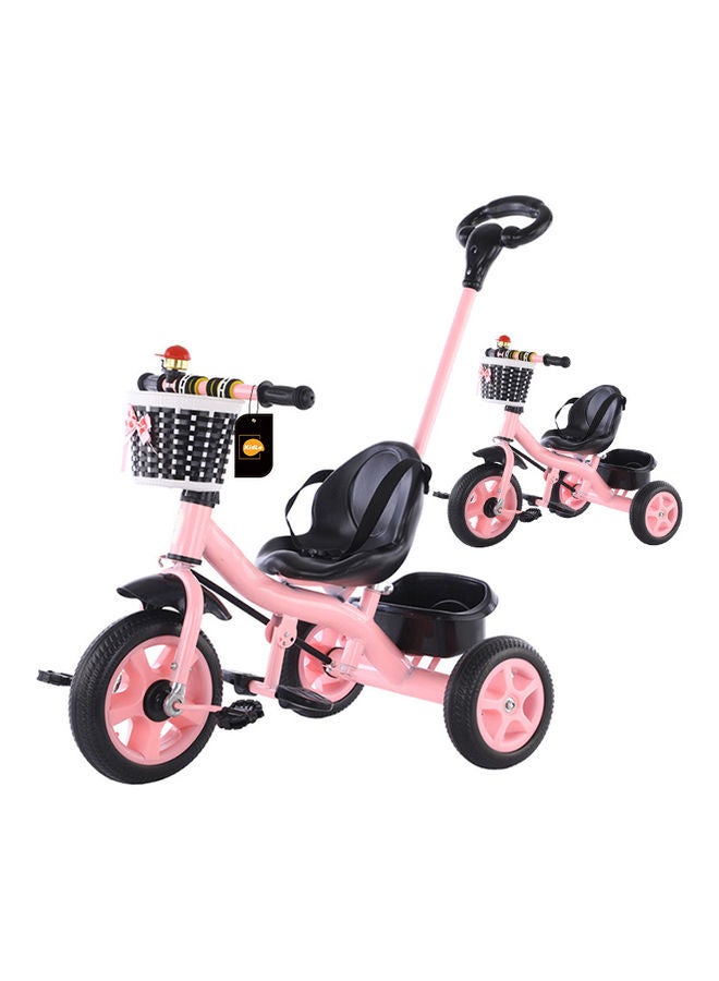Kidle - 2 In 1 Toddler Bike With Parent Steering Push Handle Foldable Kids Tricycle With Removable Pedals Height Trolley Large Light Riding Trolley 53x74x85cm - Image 1