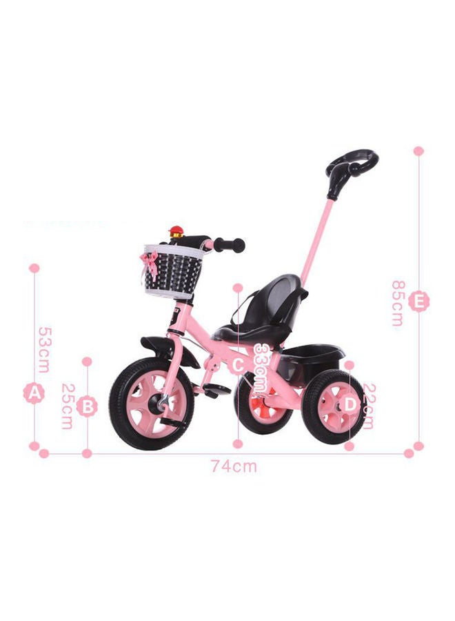 Kidle - 2 In 1 Toddler Bike With Parent Steering Push Handle Foldable Kids Tricycle With Removable Pedals Height Trolley Large Light Riding Trolley 53x74x85cm - Image 1
