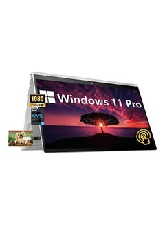 Envy x360 Convertible 2-In-1 (Upgraded Version) Laptop With 15.6-Inch Display, Core i7-1255U Processor/32GB RAM/1TB SSD/Intel Iris XE Graphics/Windows 11 Pro English/Arabic Natural silver
