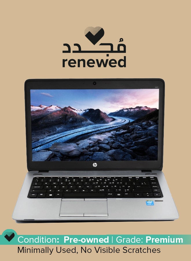 HP Renewed -EliteBook 840 G4 With 14-Inch Display,Core i5/16GB RAM /256GB SSD/7th Generation English Silver - Image 1