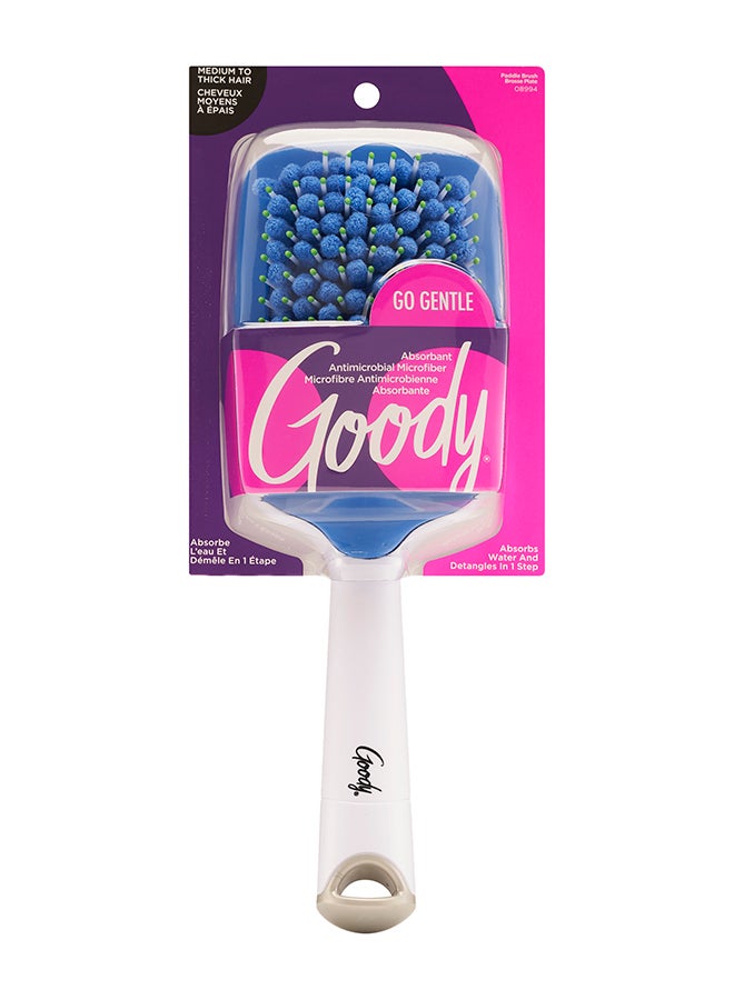 قودي  فرشاة شعر كويك ستايل بادل بتصميم مجداف أزرق/ أبيض 28سم - Image 2