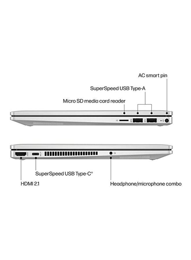 Pavilion X360 2 In 1 (Upgraded Version) Laptop 14-Ek0033Dx I5-1235U-4.4Ghz Processor, 8Gb Ram, 512Gb Ssd, 14" Fhd Touch Display, Windows 11 Home, Intel Iris Xe Graphics English Silver - v1673429484/N53376619A_6
