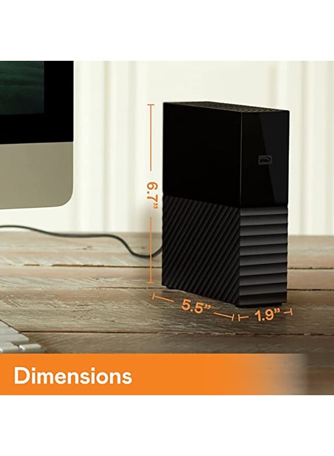 WD - My Book USB 3.2 Gen 1 Desktop Hard Drive With Password Protection And Auto Backup Software, WDBBGB0160HBK EESN 16 TB - Image 1