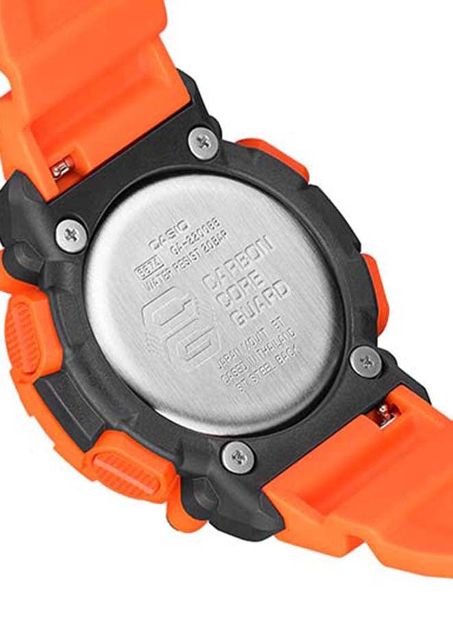 كاسيو ساعة يد رقمية وبعقارب بتصميم دائري طراز GA-2200M-4ADR - 50 مم - لون برتقالي - Image 2