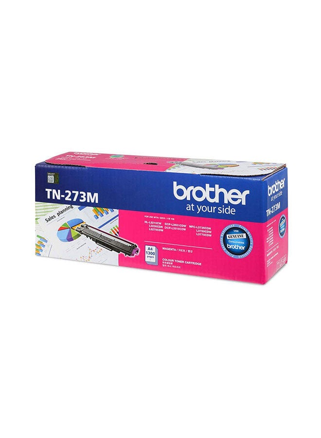 brother Genuine TN-273M Standard Yield Ink Printer Toner Cartridge Magenta - Image 2