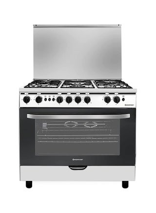 5 Burner Gas Cooker 90 x 60cm, Catalytic Cast Iron Grid, Full FFD Fan Assisted, Grill & Turnspit Functions, 1 year warranty WCE-9060HDFS Silver - v1673454562/N51615442A_1