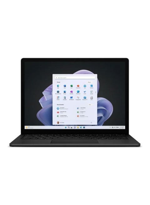Surface Laptop 5 With 13.5-Inch PixelSense Display, 12th Gen Intel Core i7-1255U Processor / 16GB RAM / 512GB SSD / Intel Iris Xe Graphics / English/Arabic Matte Black