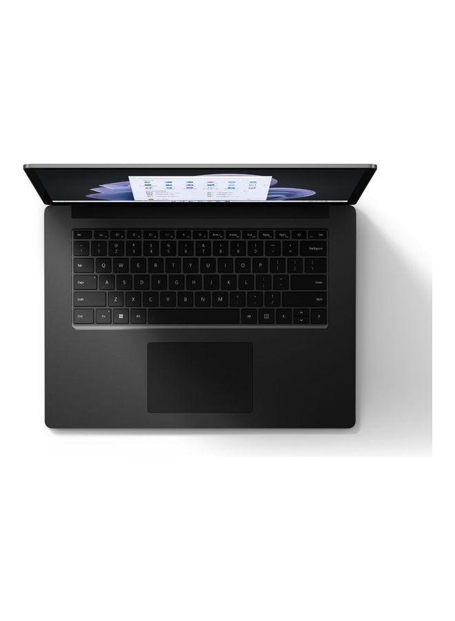 Microsoft - Surface Laptop 5 With 13.5-Inch PixelSense Display, 12th Gen Intel Core i7-1255U Processor / 16GB RAM / 512GB SSD / Intel Iris Xe Graphics / English/Arabic Matte Black - Image 1