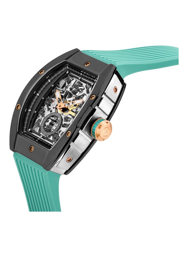 CERRUTI 1881 Men's Analog Oval Shape Silicone Wrist Watch CIWGR0012307 - 48 Mm  - Image 2