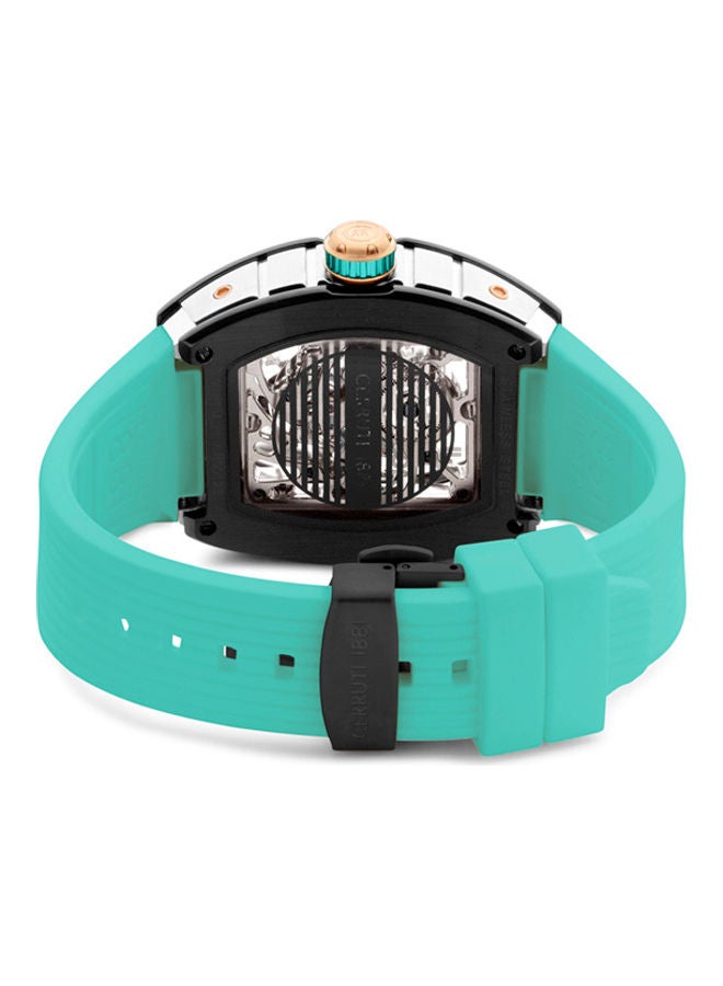 CERRUTI 1881 Men's Analog Oval Shape Silicone Wrist Watch CIWGR0012307 - 48 Mm  - Image 3
