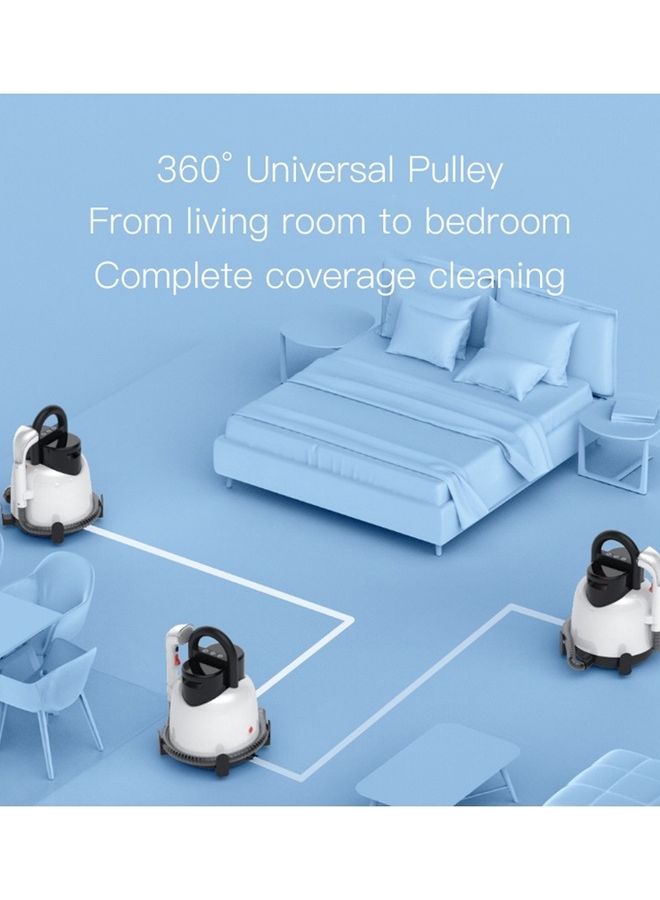 Deerma - Fabric Vacuum Cleaner Wet And Dry For Sofa Carpet Curtain 1.6 L 850 W BY100 White - Image 1