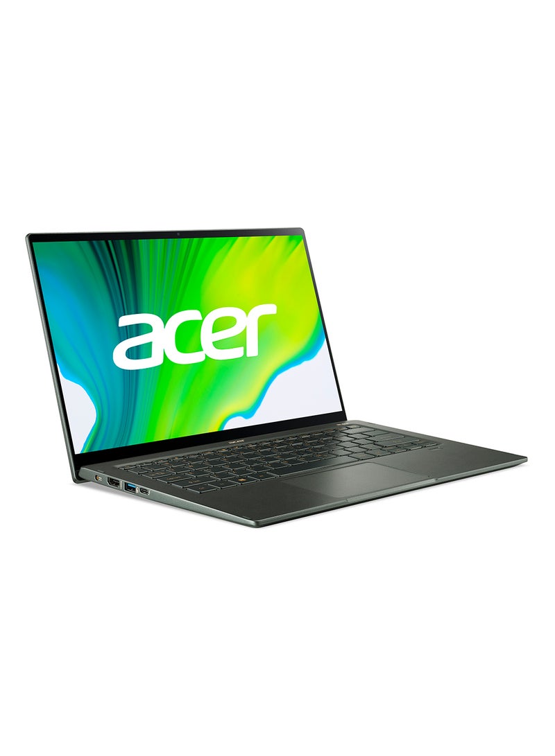 Swift 5 SF514 Ultra-Thin Notebook 12th Gen Intel Core i7-1260P 12 Cores Upto 4.70GHz/16GB LPDDR5 RAM/512GB SED SSD Storage/Intel Iris XE Graphics English/Arabic Mist Green