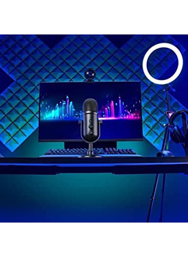 RAZER Seiren V2 Pro Professional-Grade USB Microphone: Dynamic Microphone - High Pass Filter - Digital Analogue Limiter - Mic Monitoring/Gain & Mute Buttons - Built-in Shock Absorber & Mic Windsock - Image 4