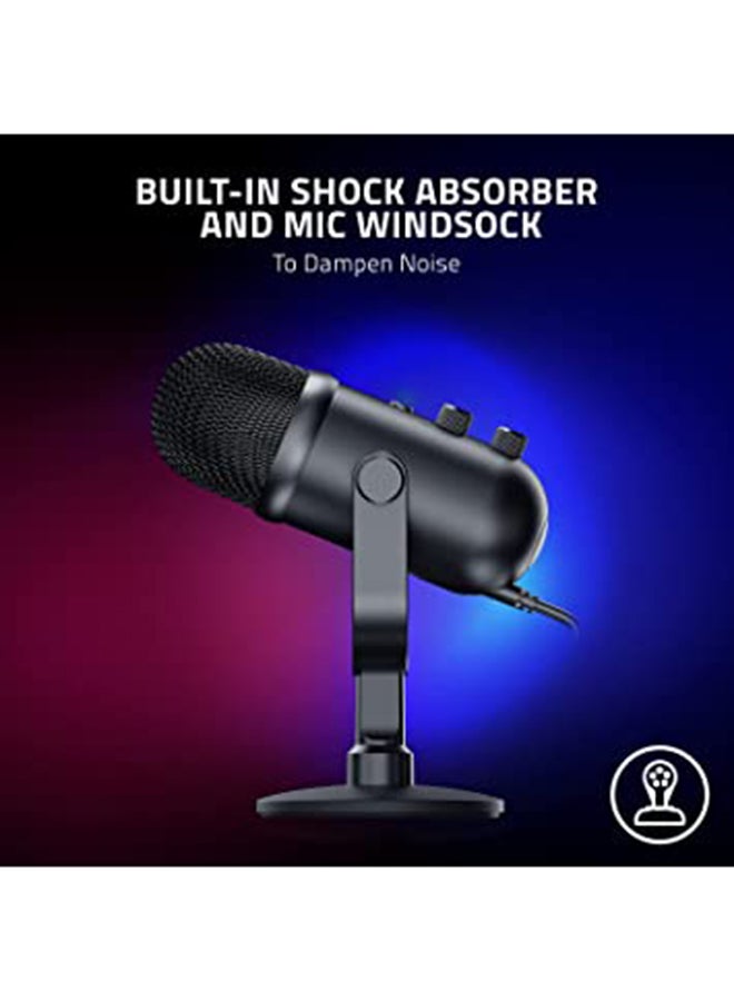 RAZER Seiren V2 Pro Professional-Grade USB Microphone: Dynamic Microphone - High Pass Filter - Digital Analogue Limiter - Mic Monitoring/Gain & Mute Buttons - Built-in Shock Absorber & Mic Windsock - Image 5