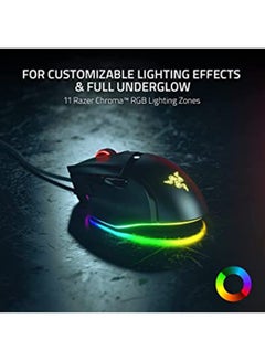 Razer Basilisk V3 Customizable Ergonomic Gaming Mouse: Fastest Mouse Switch - Chroma RGB Lighting 26K DPI Optical Sensor 11 Programmable Buttons HyperScroll Tilt Wheel Classic Black - v1673531179/N51357370A_6