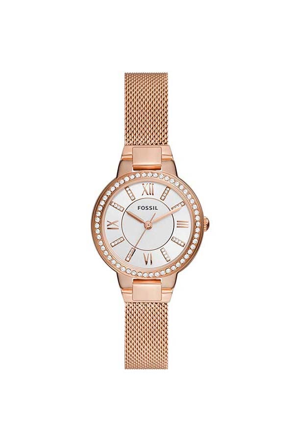 FOSSIL - Women's Analog Round Quartz Wrist Watch ES5111 - 30 mm - Rose Gold - Image 1