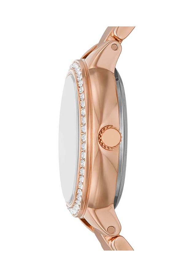 FOSSIL - Women's Analog Round Quartz Wrist Watch ES5111 - 30 mm - Rose Gold - Image 1