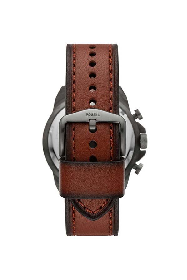 FOSSIL Men's Chronograph Leather Strap Wrist Watch FS5855  - Image 2