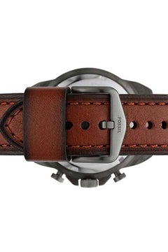 FOSSIL Men's Chronograph Leather Strap Wrist Watch FS5855  - Image 5