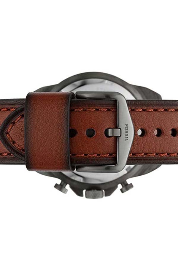 FOSSIL Men's Chronograph Leather Strap Wrist Watch FS5855  - Image 5