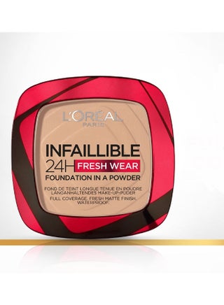 Infaillible 24H Fresh Wear Foundation in a powder 130 True Beige - v1673531705/N45983871A_1