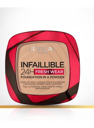 Infaillible 24H Fresh Wear Foundation In A Powder - Waterproof, Full Matte Coverage Transferproof Makeup 120 Vanilla - v1673531888/N45983870A_1