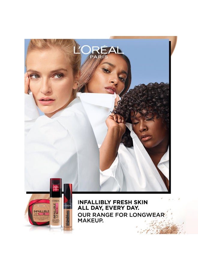 L'OREAL PARIS - Infaillible 24H Fresh Wear Foundation In A Powder - Waterproof, Full Matte Coverage Transferproof Makeup 120 Vanilla - Image 1