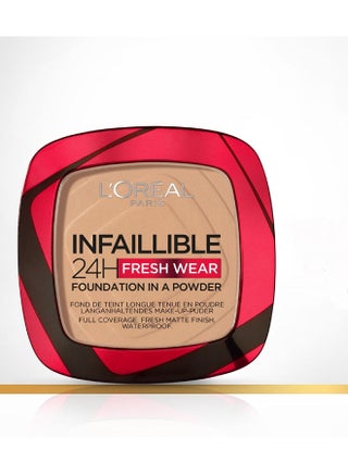 Infallible 24H Fresh Wear Foundation In A Powder – Waterproof Full Matte Coverage Transfer Proof Makeup​​ 140 Golden Beige - v1673532222/N52474848A_1