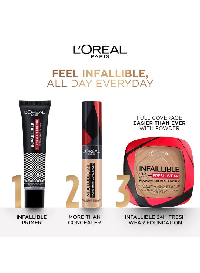 L'OREAL PARIS - Infaillible 24H Fresh Wear Foundation In A Powder - Waterproof, Full Matte Coverage Transferproof Makeup 20 Ivory - Image 1