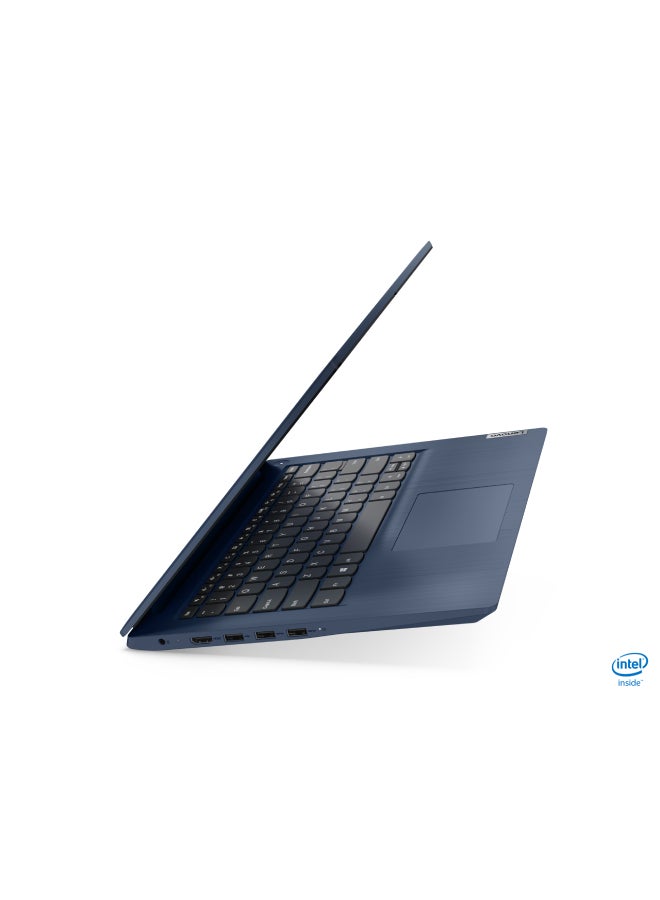 IdeaPad 3 14IIL05 Laptop with 14-Inch FHD Display, 10th Gen Core i3-1005G1 / 4GB RAM / 1TB HDD / Intel UHD Graphics / Windows 10 / English/Arabic Abyss Blue