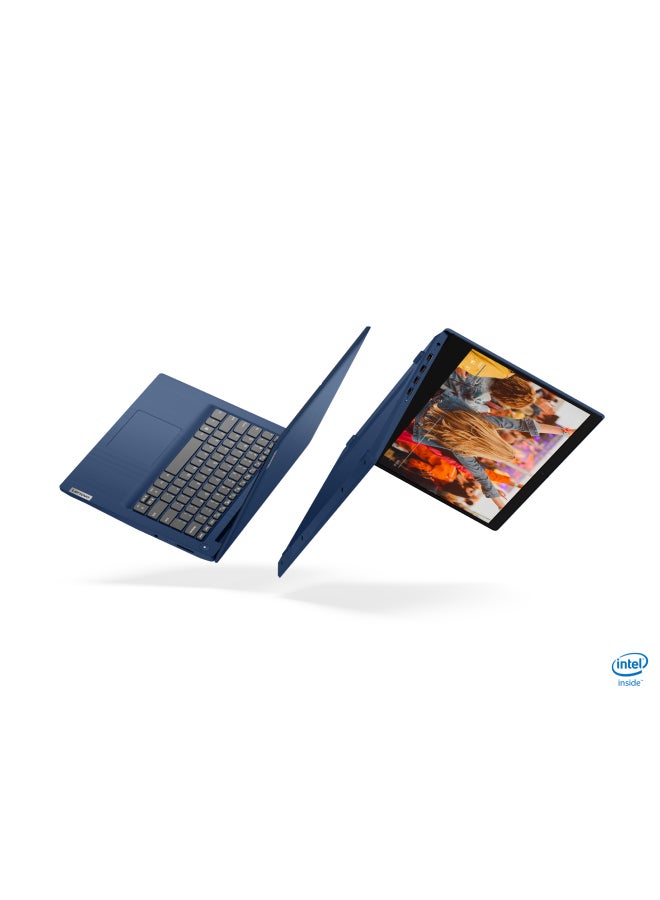 IdeaPad 3 14IIL05 Laptop with 14-Inch FHD Display, 10th Gen Core i3-1005G1 / 4GB RAM / 1TB HDD / Intel UHD Graphics / Windows 10 / English/Arabic Abyss Blue