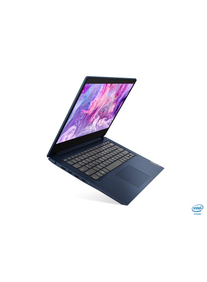IdeaPad 3 14IIL05 Laptop with 14-Inch FHD Display, 10th Gen Core i3-1005G1 / 4GB RAM / 1TB HDD / Intel UHD Graphics / Windows 10 / English/Arabic Abyss Blue