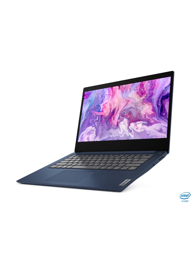 IdeaPad 3 14IIL05 Laptop with 14-Inch FHD Display, 10th Gen Core i3-1005G1 / 4GB RAM / 1TB HDD / Intel UHD Graphics / Windows 10 / English/Arabic Abyss Blue