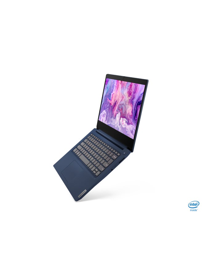 IdeaPad 3 14IIL05 Laptop with 14-Inch FHD Display, 10th Gen Core i3-1005G1 / 4GB RAM / 1TB HDD / Intel UHD Graphics / Windows 10 / English/Arabic Abyss Blue