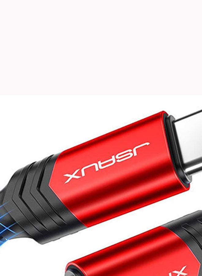 JSAUX - Usb-C To Usb-C 2.0 Cable 1M Red - Image 1