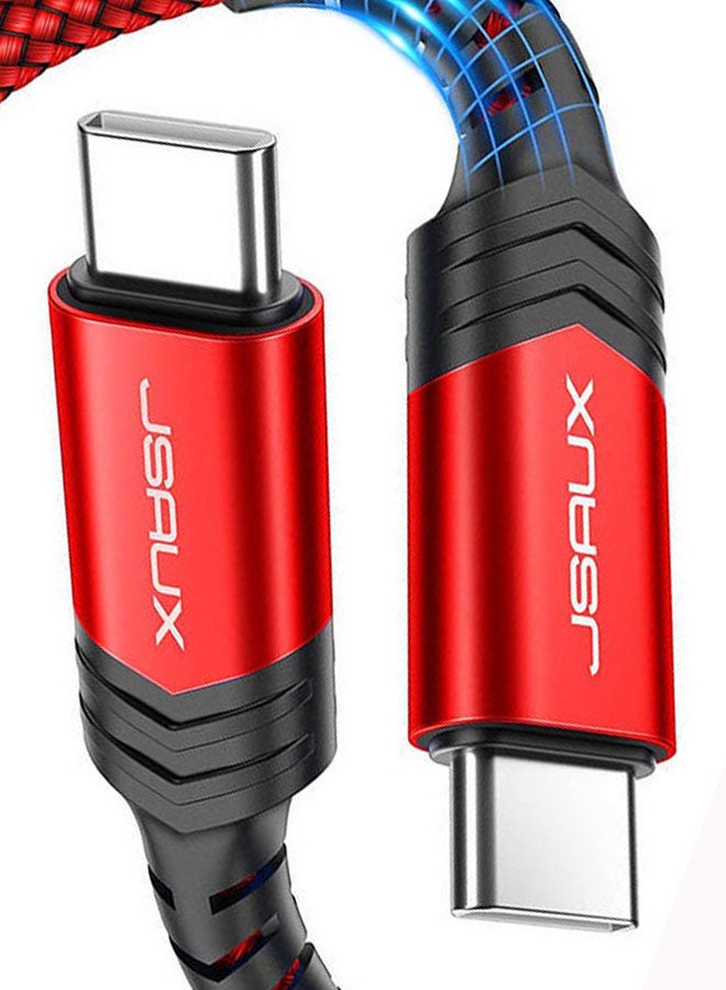 JSAUX - Usb-C To Usb-C 2.0 Cable 1M Red - Image 1