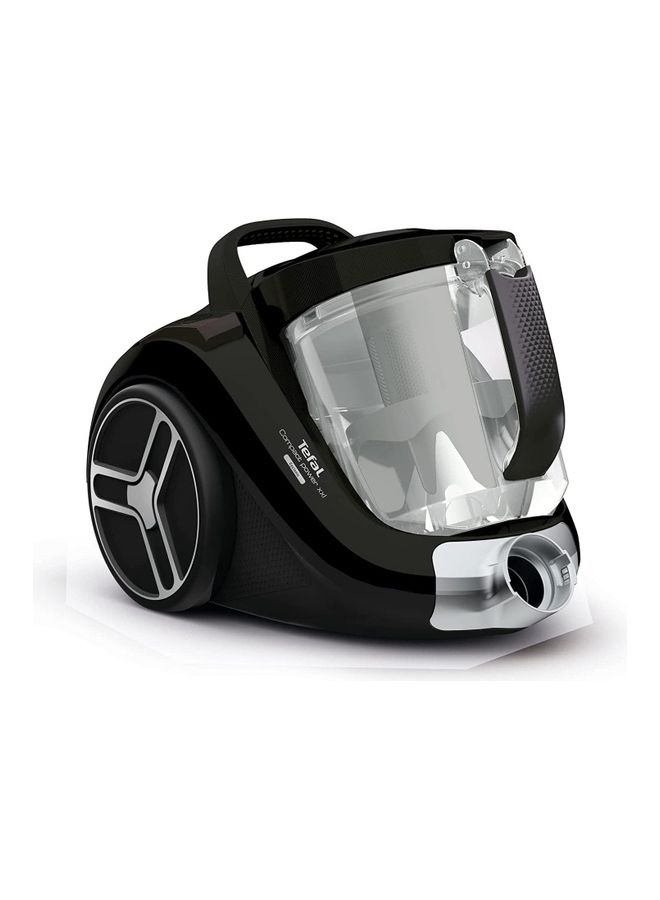 Tefal - Vacuum Cleaner | Compact Power XXL Bagless Canister Vacuum Cleaner | 1 Accessory | 2.5L Easy-Emptying Dust Container | 6.2 m Cord |   2 Years Warranty 550 W TW4825HA Black/Silver - Image 1