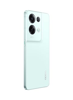 أوبو هاتف Reno 8 Pro 5G ثنائي الشريحة باللون الأخضر اللامع وذاكرة الوصول العشوائي (RAM) سعة 8 جيجابايت وسعة 256 جيجابايت - الإصدار العالمي  - Image 4