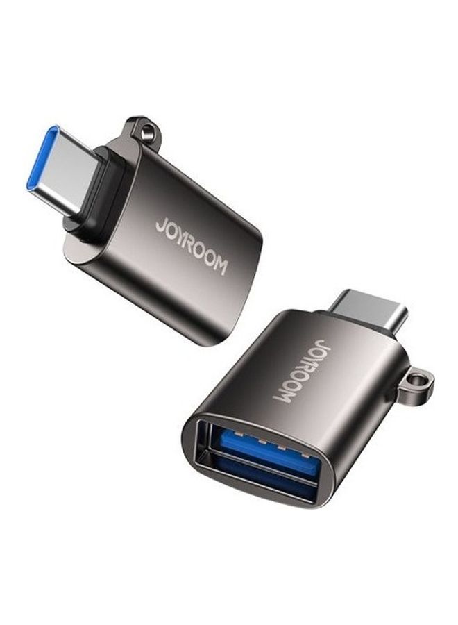 JOYROOM - Joyroom Type C (Male) to USB (Female) Adapter S-H151 Black - Image 1