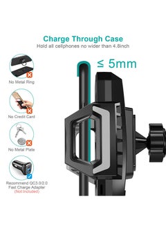 CHOETECH Universal Car Wireless Charger 15W Black  - Image 4