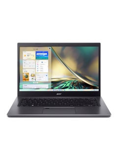 Aspire 5 A514 Notebook With 12th Gen Intel Core i5-1235U 10 Cores Upto 4.40GHz/8GB DDR4 RAM/512GB SSD/2GB Nvidia MX550 Graphics/14 Inch FHD IPS Display/Win 11 Home/WiFi-6E/FingerPrint/Backlit English/Arabic Steel Gray