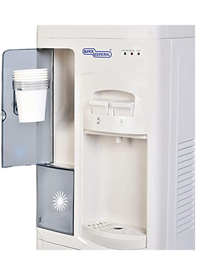SUPER GENERAL Stand Water Cooler - Cup Holder - Hot/Cold KSGL1171 White  - Image 5